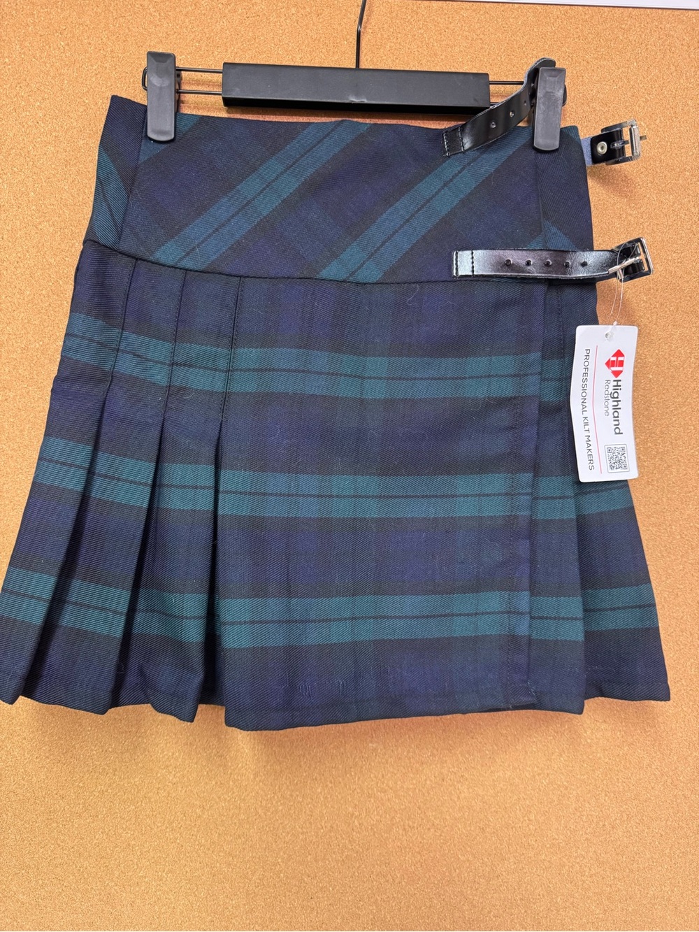 Highland Redstone Billie Plaid Kilt Skirt NWT Size 6 Pleated Buckle - Scotland!